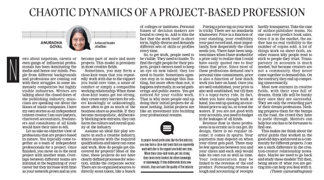 Chaotic dynamics of project-based professions article published copy